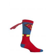 1 Pair Multi Coloured Superman Cape Socks Men's 6-11 Mens - Film & TV Characters