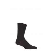 1 Pair Natural Charcoal of London Plain Alpaca Socks Unisex 11-13 Unisex - SOCKSHOP of London