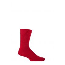 1 Pair Red of London Mohair Boot Socks With Cushioning Unisex 11-13 Unisex - SOCKSHOP of London