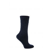 1 Pair Navy of London Mohair Boot Socks With Cushioning Unisex 8-10 Unisex - SOCKSHOP of London