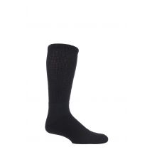 1 Pair Black Wool Diabetic Socks Men's 11-13 Mens - HJ Hall