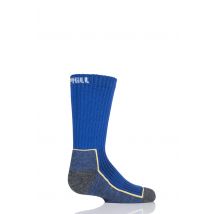 1 Pair Blue Kids Made in Finland Hiking Socks Kids Unisex 12-2 Kids (7-10 Years) - Uphill Sport