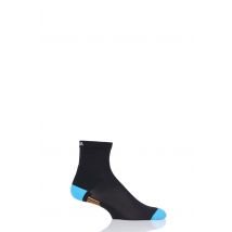 1 Pair Black / Turquoise UpHill Sport Trail Running L1 Socks Unisex 3-5 Unisex - Uphill Sport