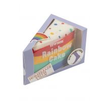 EAT MY SOCKS 1 Pair Slice of Cake Cotton Socks Rainbow One Size