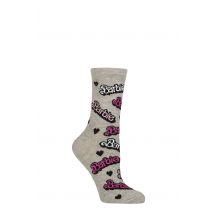 Women's 1 Pair SOCKSHOP Barbie Cotton Socks Multi 4-7 Women's