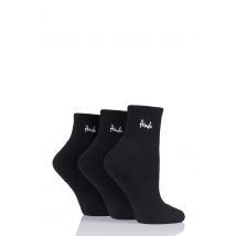 3 Pair Black Lyndsey Cushioned Sport Socks Ladies 4-8 Ladies - Pringle