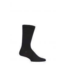 1 Pair Black Extra Wide Bamboo Softop Socks Men's 6-11 Mens - HJ Hall