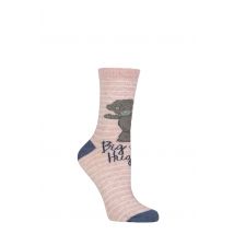 Women's 1 Pair SOCKSHOP Tatty Teddy Cotton Socks Multi 4-7 Women's