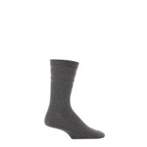 1 Pair Mid Grey Original Wool Softop Socks Men's 11-13 Mens - HJ Hall