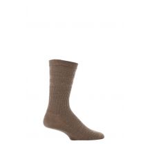 1 Pair Taupe Original Wool Softop Socks Men's 6-11 Mens - HJ Hall