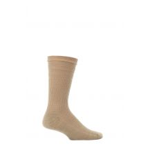 1 Pair Oatmeal Extra Wide Wool Softop Socks Men's 6-11 Mens - HJ Hall