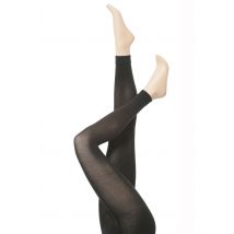 1 Pair Anthracite Mix Cotton Touch Footless Tights Ladies Extra Large - Falke