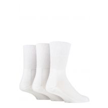 SOCKSHOP IOMI FootNurse Bamboo Cushioned Foot Diabetic Socks White 9-12 Unisex