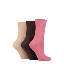 SOCKSHOP IOMI FootNurse Bamboo Cushioned Foot Diabetic Socks Dusky Pink 4-7 Unisex