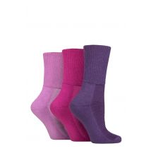 SOCKSHOP IOMI FootNurse Bamboo Cushioned Foot Diabetic Socks Blackberry 4-7 Unisex