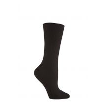 1 Pair Black Footnurse Oedema Extra Wide Cotton Socks Ladies 4-7 Ladies - Iomi