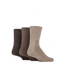 SOCKSHOP IOMI FootNurse Bamboo Cushioned Foot Diabetic Socks Brown 9-12 Unisex