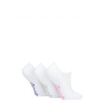 Women's 3 Pair Jeep Bamboo No Show Socks White 4-8 Ladies
