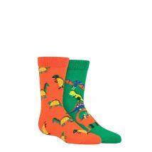 Kids 2 Pair Happy Socks Dinos Socks Multi 0-12 Months