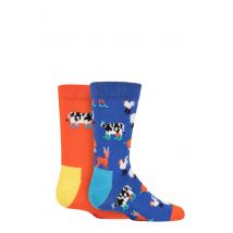 Kids 2 Pair Happy Socks Farmlife Socks Multi 0-12 Months