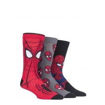 3 Pair Assorted Marvel Spider-Man Cotton Socks Unisex 12-14 Mens - Film & TV Characters