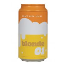 Luckies of London 1 Pair Craft Beer Can Gift Box Cotton Socks Blonde 7-11 UK
