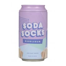 Luckies of London 1 Pair Soda Can Gift Box Cotton Socks Bubblegum 4-7 UK