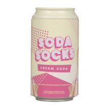 Luckies of London 1 Pair Soda Can Gift Box Cotton Socks Cream Soda 4-7 UK