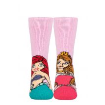 Kids 1 Pair SOCKSHOP Heat Holders Disney 1.6 TOG Lite The Little Mermaid and Sleeping Beauty Thermal Socks Pink 9-12 Kids