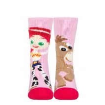 Kids 1 Pair SOCKSHOP Heat Holders Disney  1.6 TOG Lite Toy Story Jessie and Bullseye Thermal Socks Pink 12.5-3.5 Kids