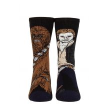 Kids 1 Pair SOCKSHOP Heat Holders Disney Star Wars 1.6 TOG Lite Chewie and Han Thermal Socks Black 12.5-3.5 Kids