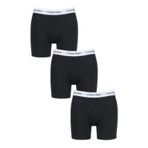 3 Pack Black Cotton Stretch Longer Leg Boxer Brief Shorts Men's Small - Calvin Klein