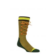 Happy Socks 1 Pair Lace Up Combed Cotton Hiking Socks Green 4-7 Unisex