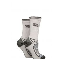 Women's 2 Pair Storm Bloc with BlueGuard Aerobic Socks Stone / Charcoal 4-8