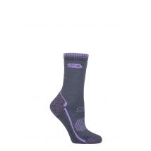 Women's 1 Pair Storm Bloc with BlueGuard Everdale Cotton Hiking Socks Lilac / Purple 4-8