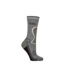 Women's 1 Pair Storm Bloc with BlueGuard Craglin Wool Hiking Socks Stone / Charcoal 4-8