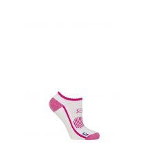 Women's 1 Pair Storm Bloc with BlueGuard Brigstock Cotton Sports Trainer Socks White / Cerise 4-8