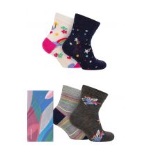 Babies and Kids 4 Pair Thought Luma Bamboo Unicorn Gift Boxed Socks Multi 12-24 Months