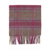 1 Pack Brown / Red and Made In Scotland Check 100% Cashmere Scarf Unisex One Size - Great & British Knitwear