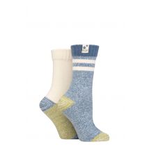 Women's 2 Pair Elle Soft Ribbed Boot Socks Autumn Apple 4-8
