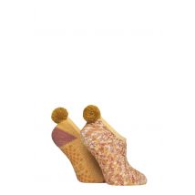 Women's 2 Pair Elle Cosy Mary Jane Socks Pumpkin Spice 4-8