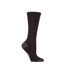 Women's 1 Pair Country Pursuit Water Repellent Cotton Long Boot Socks Black / Cream 4-8