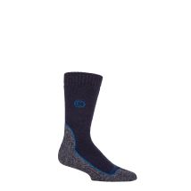 Mens 1 Pair Country Pursuit Ridgeway Walker Wool Boot Socks Denim 6-11