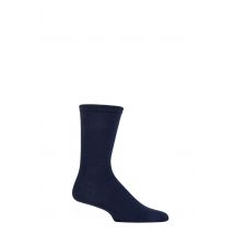 1 Pair Navy Jimmy Plain Bamboo and Organic Cotton Socks Men's 7-11 Mens - Thought