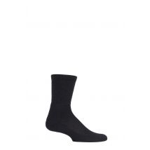 1 Pair Black Tennis Crew Socks with Thick Cushion Unisex 8.5-12 Unisex - Thorlos