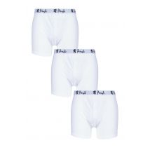 3 Pack White Button Front Cotton Boxer Shorts Men's Small - Pringle