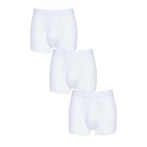 3 Pack White 95% Modal Hipster Trunks Men's Medium - Pringle