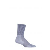 1 Pair Grey Ultra Light Hiker Crew Socks Unisex 8.5-12 Unisex - Thorlos