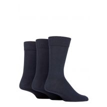 Mens 3 Pair SOCKSHOP TORE 100% Recycled Plain Cotton Socks Navy 7-11 Mens