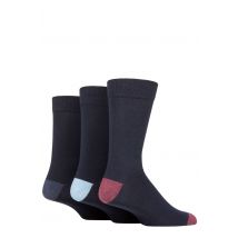 Mens 3 Pair SOCKSHOP TORE 100% Recycled Heel and Toe Cotton Socks Navy 7-11 Mens